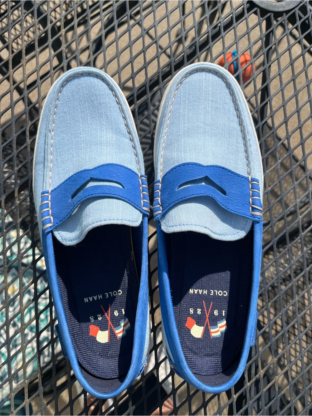 Cole Haan Canvas/Leather Loafers